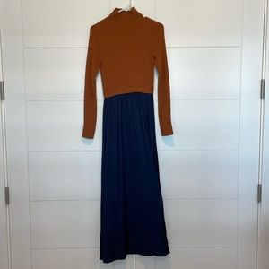 EUC Anthropologie sweater combo dress, size small